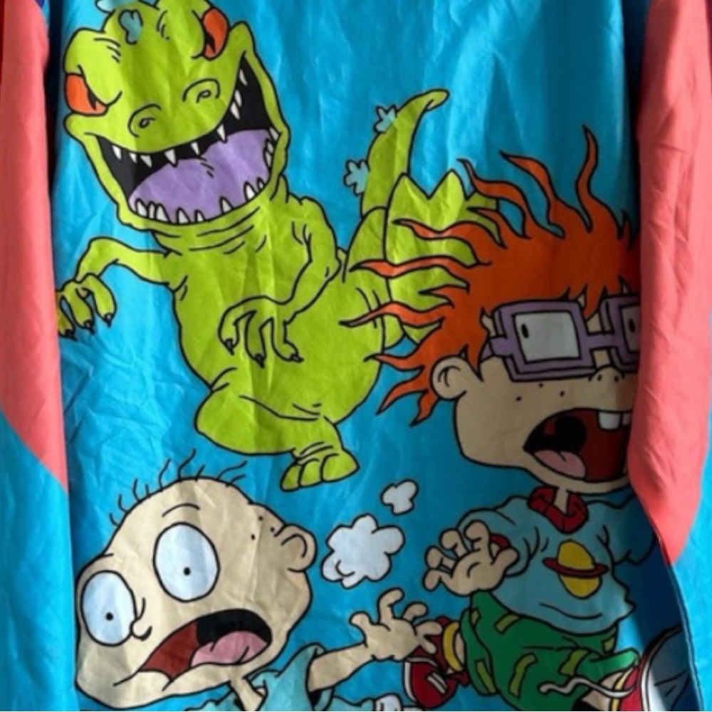Retro Nickelodeon Rugrats Windbreaker with Hood and Pocket